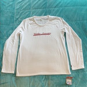 XL Women’s Under Armour White Long Sleeve Shirt